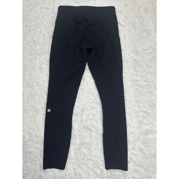 Lululemon Athletica Women's Black High-Waisted Leggings Size 6 - Picture 2 of 3